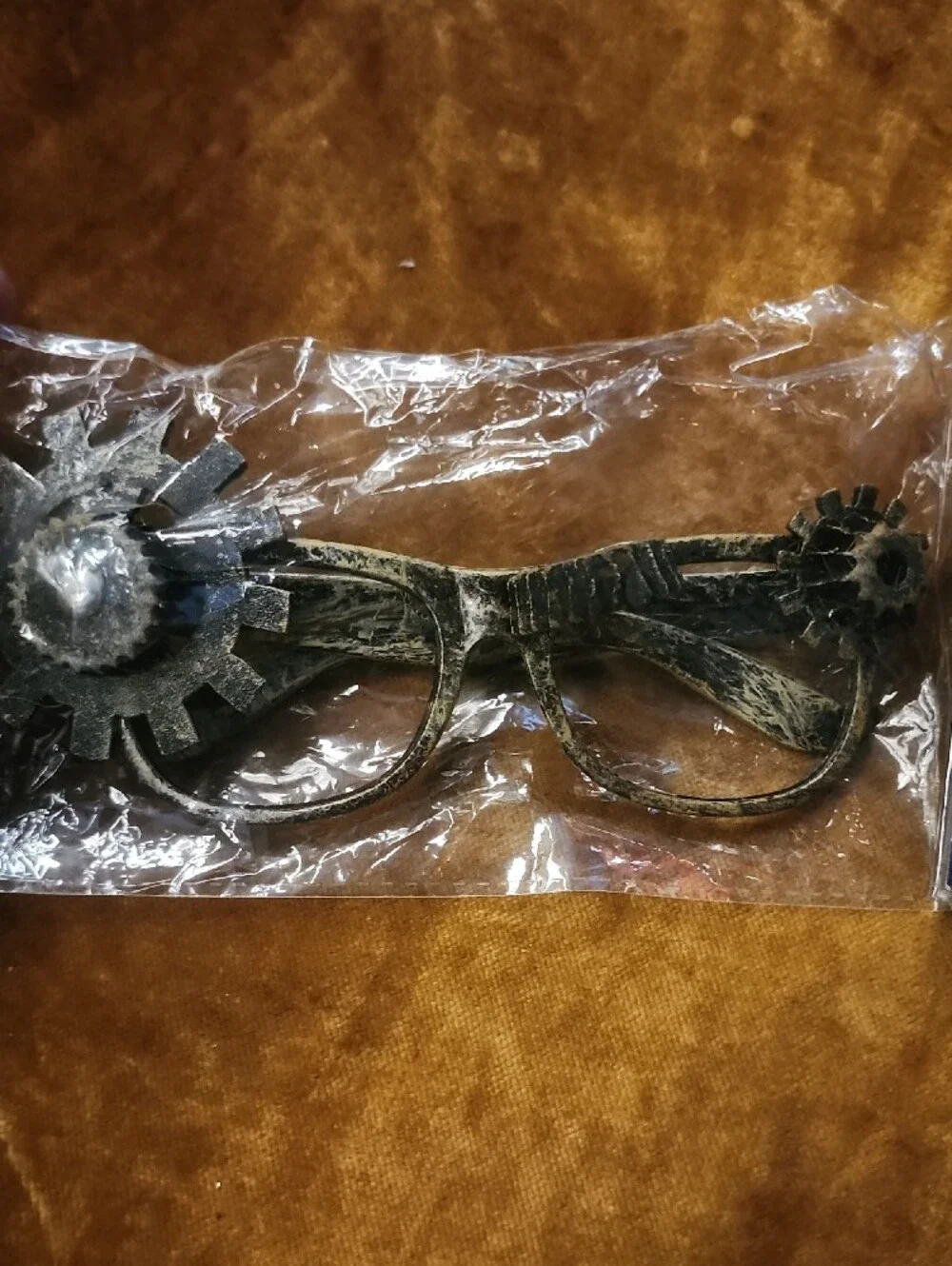 (6pc) Steampunk Party Glasses in Distressed Bronze